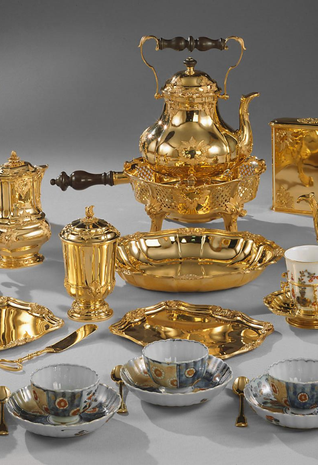 Das goldene Nachtzeug des Kaiserpaares