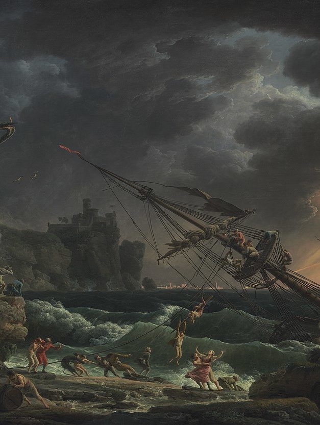 Claude Joseph Vernet und die Dramatik des Augenblicks.
